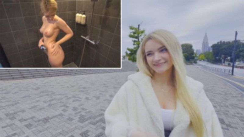 ぷるん天然美巨乳の金髪白人を孕ませマン2号に紹介、中出しハメ撮り。女の子も「キモチイイ♡」と喜んでました。